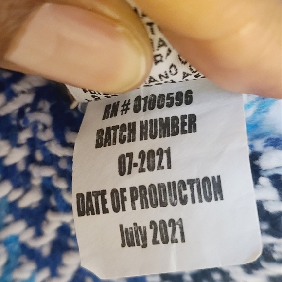 Earth Ragz | Unisex Bohemian Blue & White Burlap Hoodie Shirt (Size Medium) - Picture 8 of 12